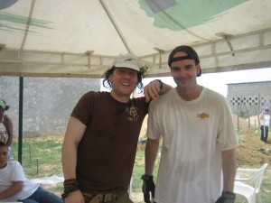 Ed Hale & Joseph Priest on worksite in Colombia